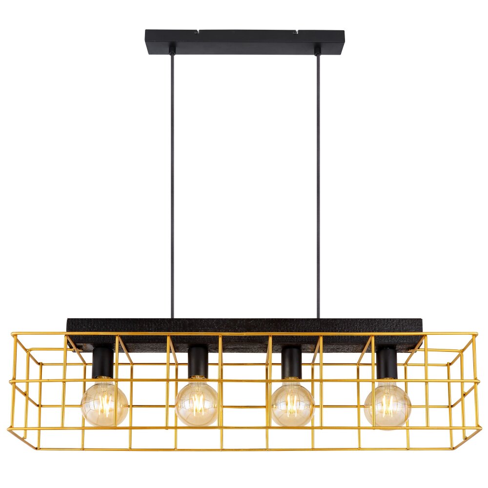 Globo MERRIL Pendant Light black, 4-light sources