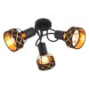 Globo BLANCA Ceiling Light black, 3-light sources