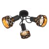 Globo BLANCA Ceiling Light black, 3-light sources