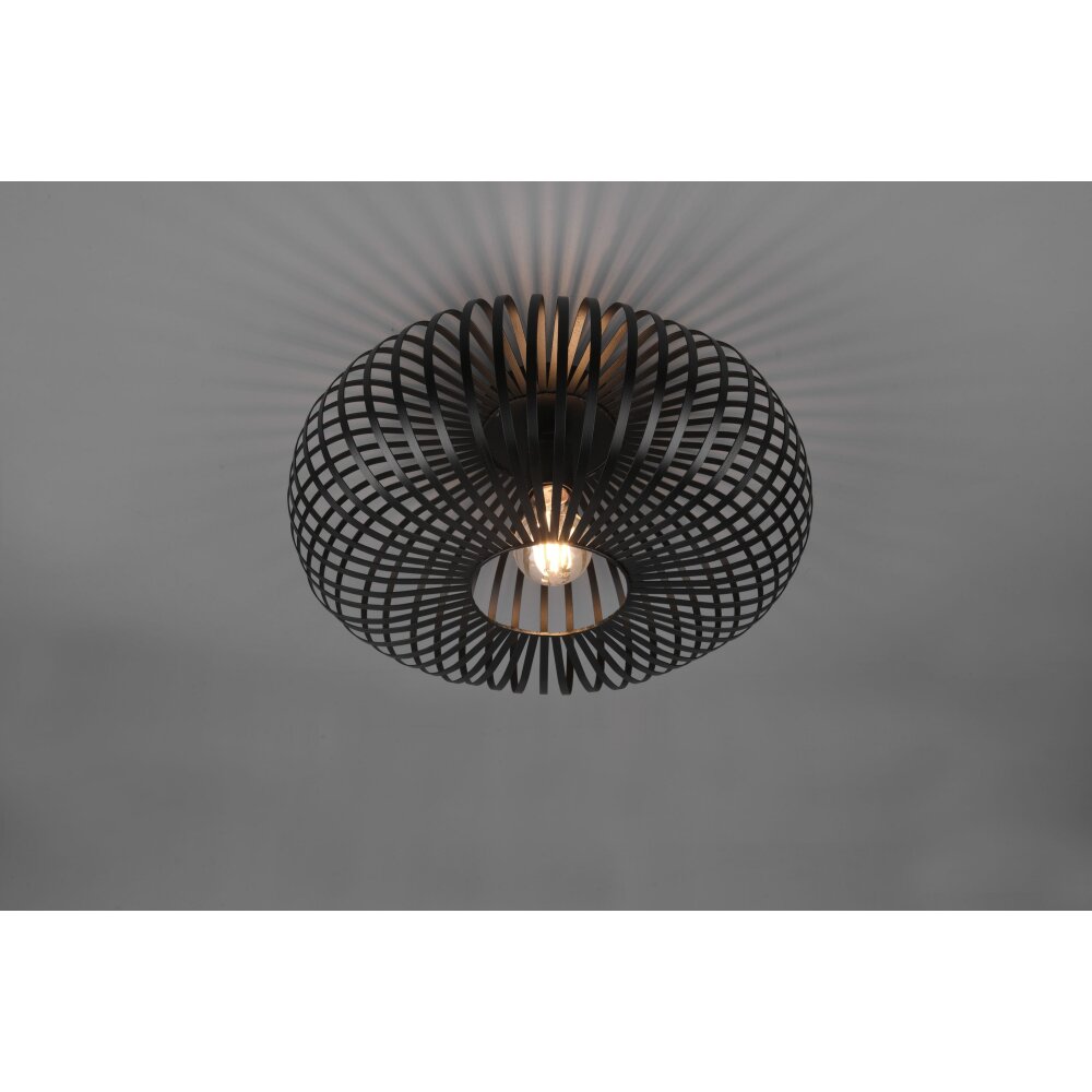 Trio Johann Ceiling Light black, 1-light source