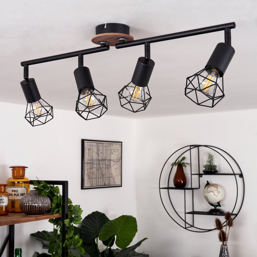 BARIPADA Ceiling Light brown, black, 4-light sources