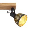 Globo LENNA Ceiling Light Dark wood, black, 2-light sources