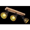 Globo LENNA Ceiling Light Dark wood, black, 3-light sources