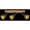 Globo LENNA Ceiling Light Dark wood, black, 3-light sources