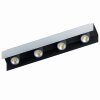 Eglo VISERBA Ceiling Light aluminium, black, 4-light sources