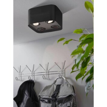 Eglo-Leuchten CAMINALES-Z Ceiling Light LED black, 4-light sources