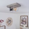 HODNE Ceiling Light grey, Ecru, black, 1-light source