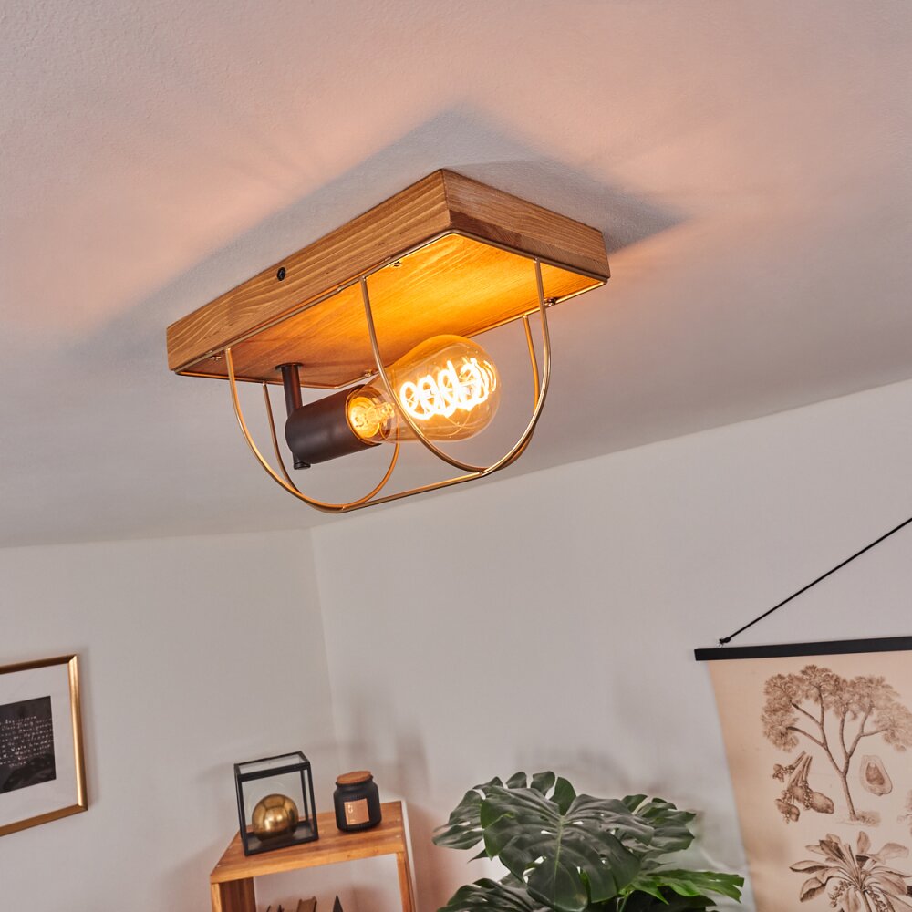 HODNE Ceiling Light Ecru, black, 1-light source