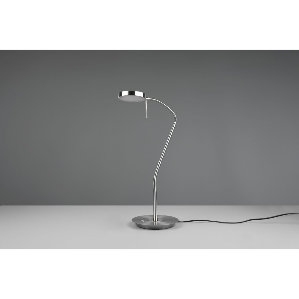 Trio-Leuchten MONZA Table lamp LED matt nickel, 1-light source