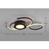 Trio-Leuchten JIVE Ceiling Light LED black, 1-light source, Remote control