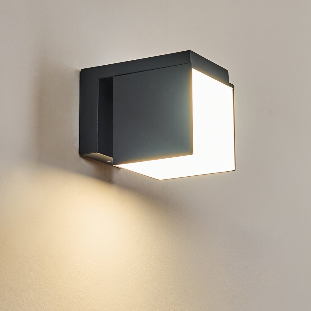 SWANEK Outdoor Wall Light LED anthracite, 1-light source