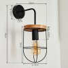 HODNE Wall Light black, 1-light source