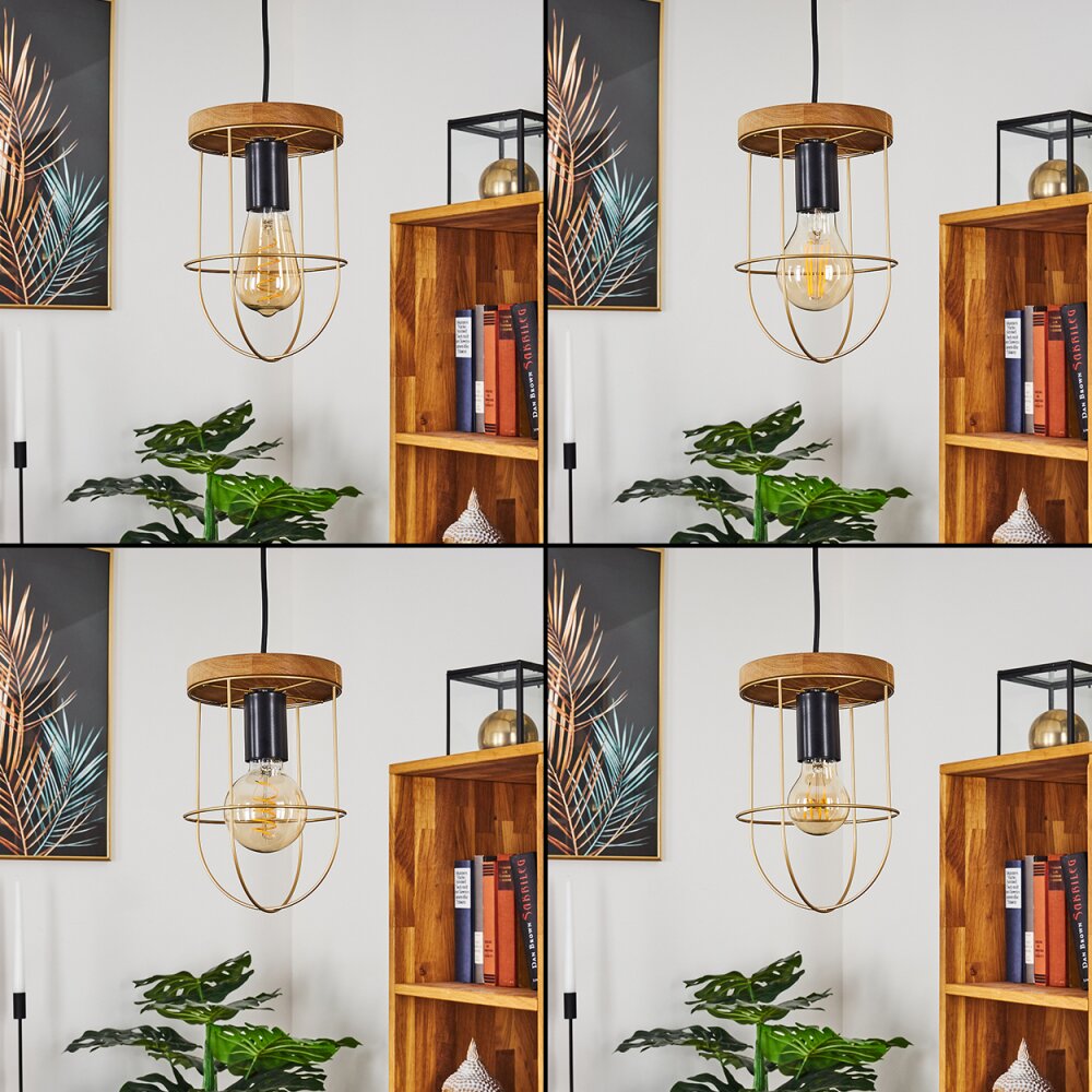 HODNE Pendant Light brown, black, 1-light source