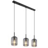 Globo KAMMI Pendant Light black, 3-light sources