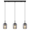 Globo KAMMI Pendant Light black, 3-light sources