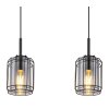 Globo KAMMI Pendant Light black, 3-light sources