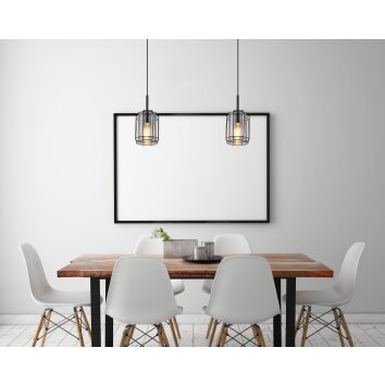 Globo KAMMI Pendant Light black, 1-light source