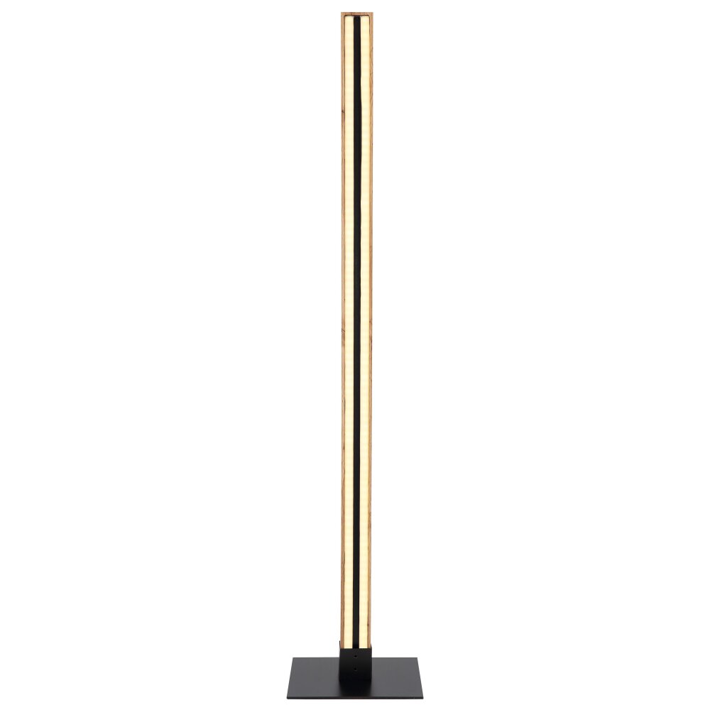 Globo DORO Floor Lamp LED Wood like finish, black, 1-light source