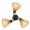 Globo WENNA Ceiling Light black, 3-light sources