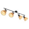 Globo WENNA Ceiling Light black, 4-light sources