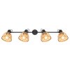 Globo WENNA Ceiling Light black, 4-light sources