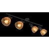 Globo WENNA Ceiling Light black, 4-light sources