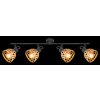 Globo WENNA Ceiling Light black, 4-light sources