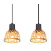 Globo WENNA Pendant Light black, 4-light sources