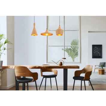 Globo LUDMILLA Pendant Light black, 3-light sources