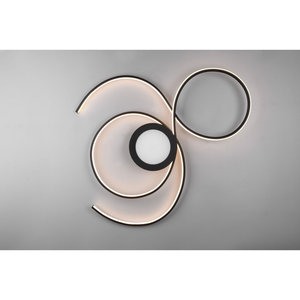 Trio-Leuchten JIVE Ceiling Light LED black, 1-light source, Remote control