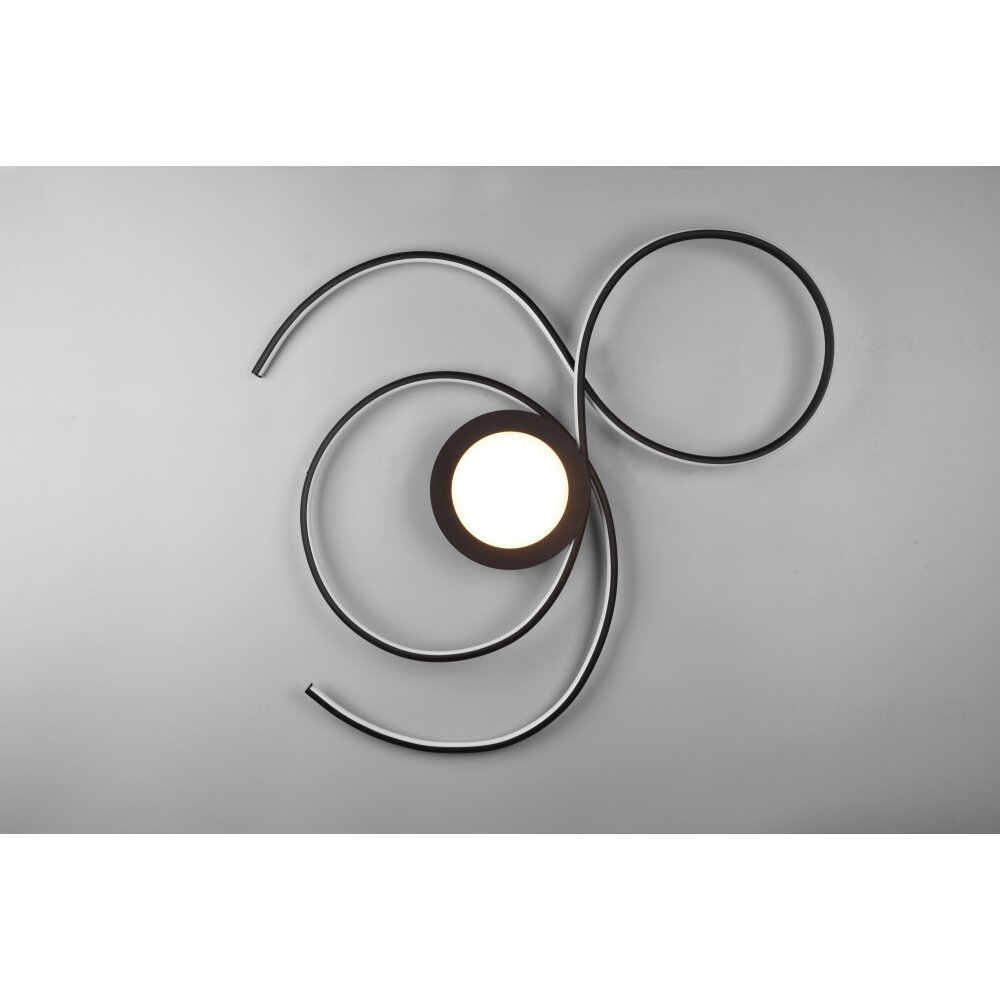 Trio-Leuchten JIVE Ceiling Light LED black, 1-light source, Remote control