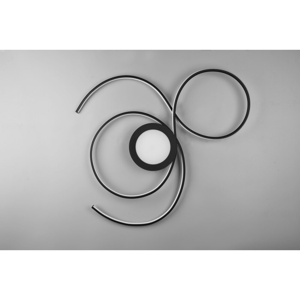 Trio-Leuchten JIVE Ceiling Light LED black, 1-light source, Remote control