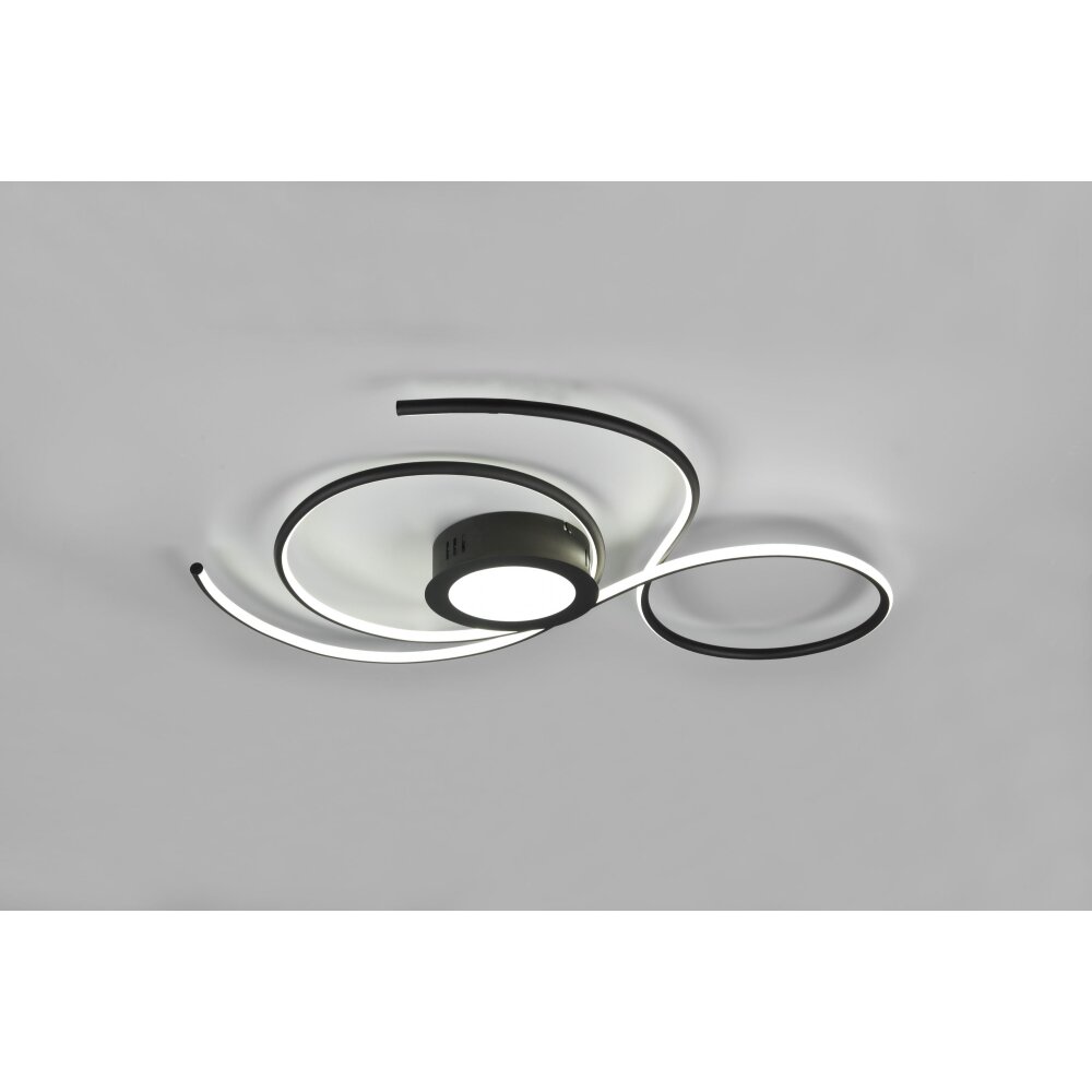 Trio-Leuchten JIVE Ceiling Light LED black, 1-light source, Remote control