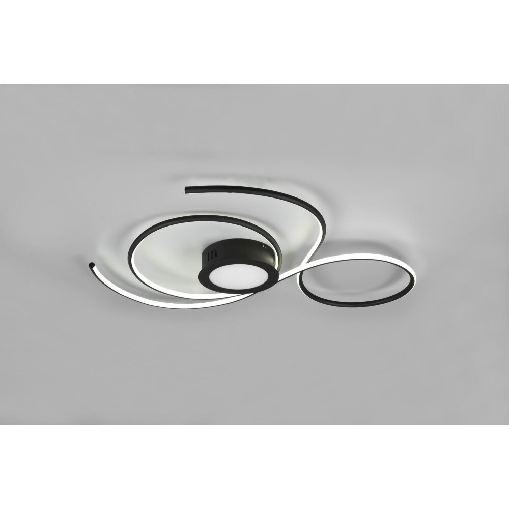 Trio-Leuchten JIVE Ceiling Light LED black, 1-light source, Remote control