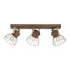 Leuchten-Direkt ALAMI Ceiling Light Dark wood, 3-light sources