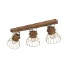 Leuchten-Direkt ALAMI Ceiling Light Dark wood, 3-light sources