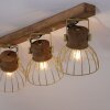 Leuchten-Direkt ALAMI Ceiling Light Dark wood, 3-light sources