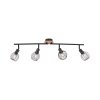 Leuchten-Direkt EUGEN Ceiling Light Ecru, black, 4-light sources