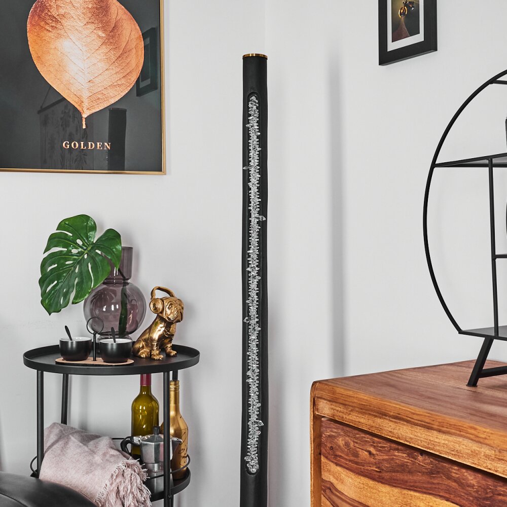 RODECHE Floor Lamp LED brass, black, 1-light source