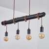 LARIFANO Pendant Light brown, black, 4-light sources