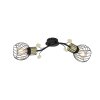 Globo LALLY Wall Light brass, black, 2-light sources