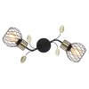 Globo LALLY Wall Light brass, black, 2-light sources