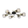 Globo LALLY Ceiling Light brass, black, 6-light sources