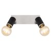 Globo JOSEBA Ceiling Light black, 2-light sources