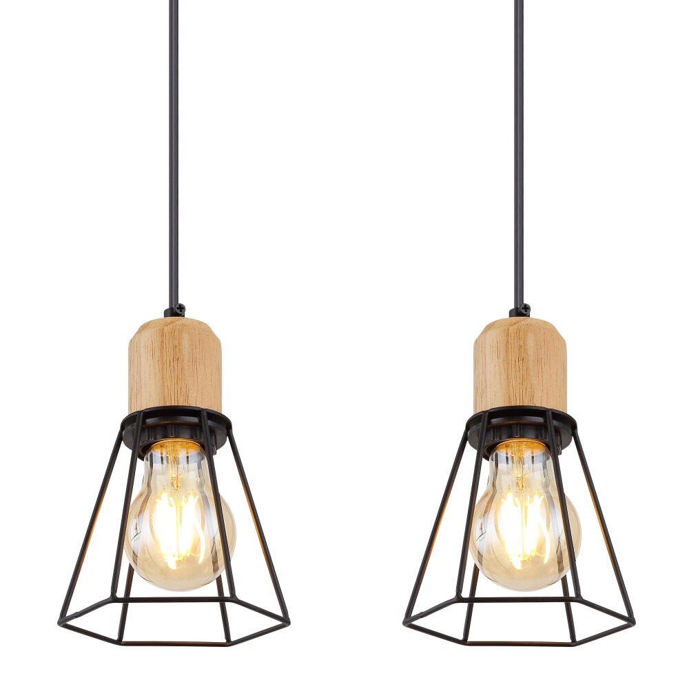 Globo HELENE Pendant Light black, 4-light sources