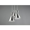 Reality ENZO Pendant Light matt nickel, 3-light sources