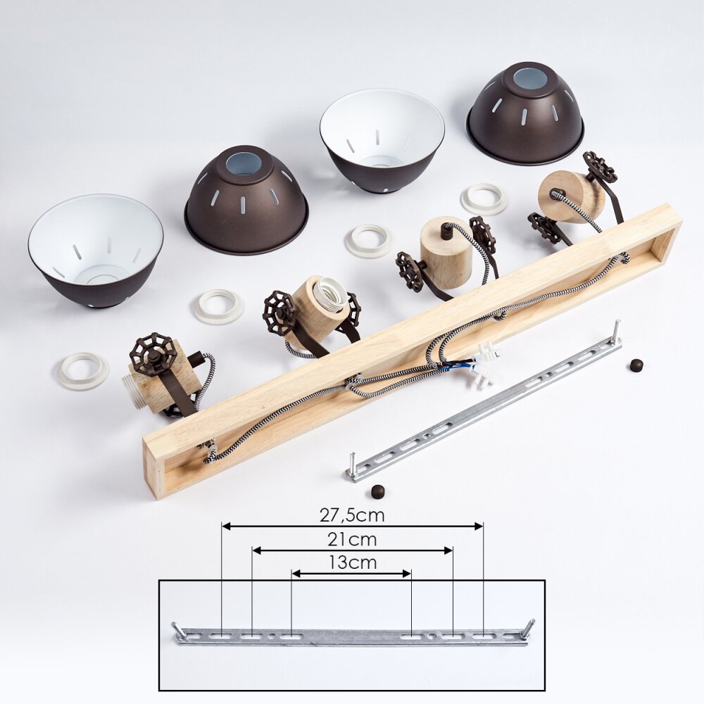 ORNY Ceiling Light brown, 4-light sources