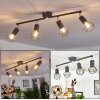 BARIPADA Ceiling Light anthracite, chrome, 4-light sources