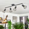 BARIPADA Ceiling Light anthracite, chrome, 4-light sources