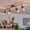 BARIPADA Ceiling Light anthracite, chrome, 4-light sources